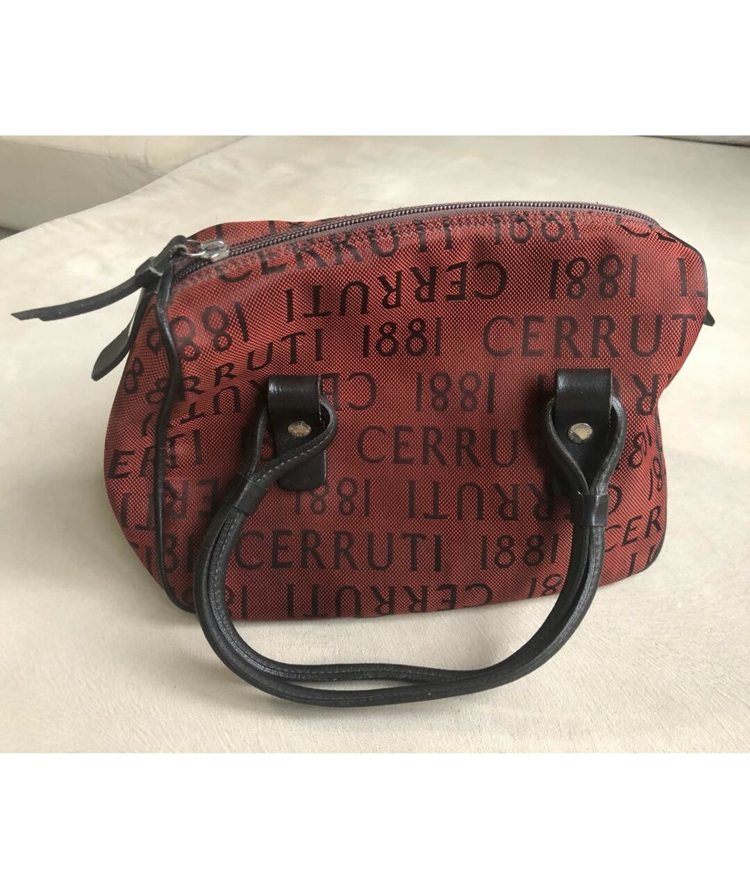 CERRUTI 1881 Коричневая тканевая сумка тоут, фото 3