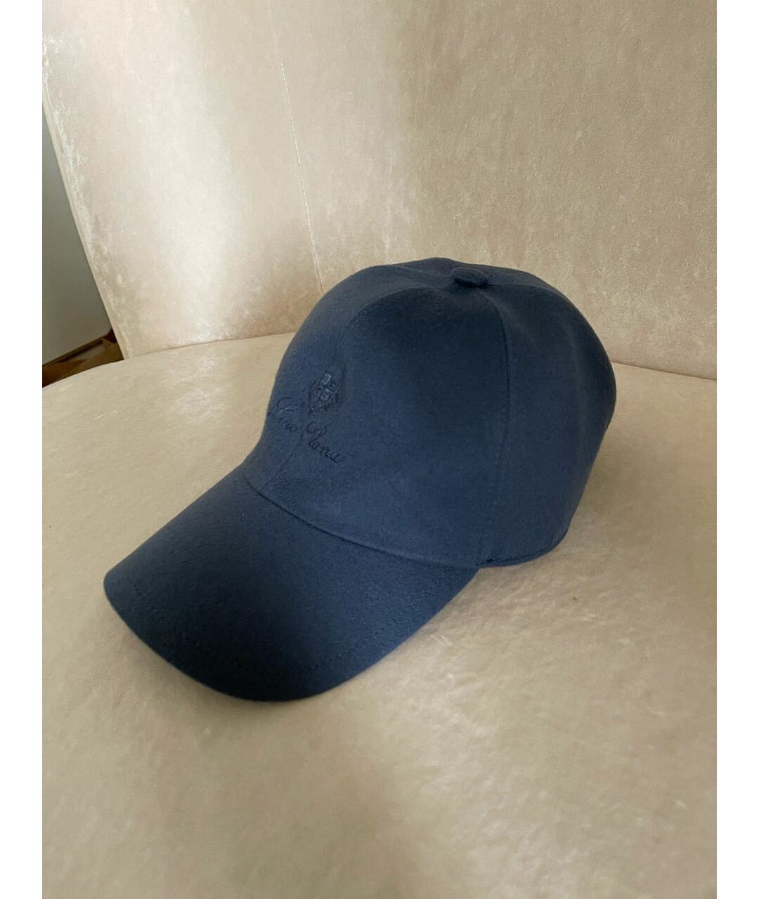 LORO PIANA Синяя кашемировая кепка/бейсболка, фото 8
