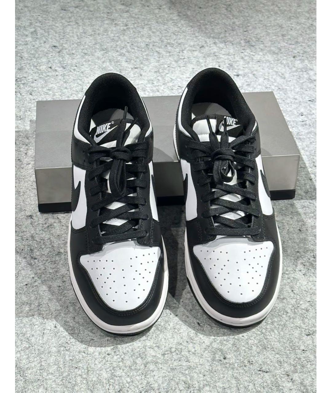 NIKE Черные кроссовки из искусственной кожи, фото 6