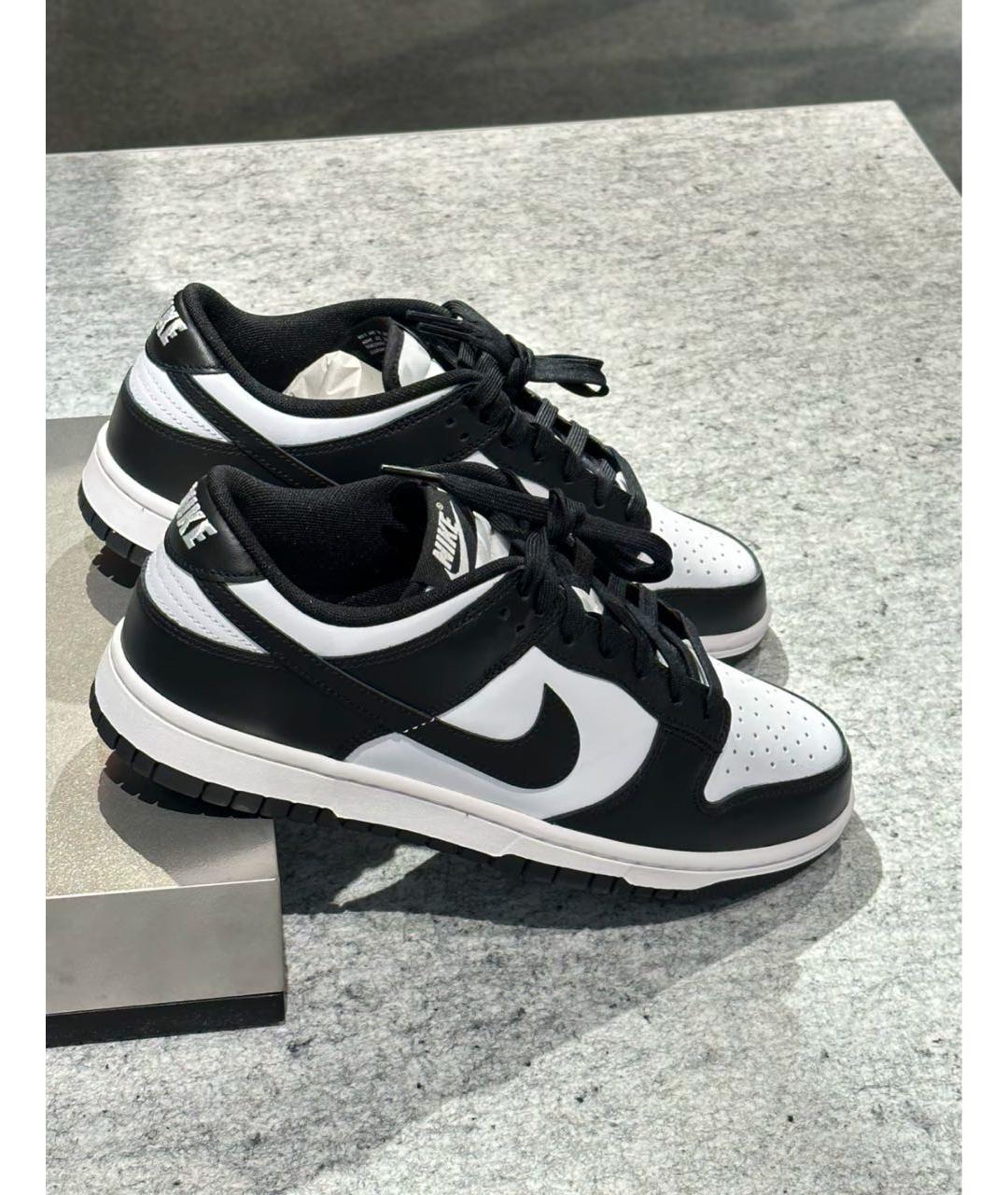 NIKE Черные кроссовки из искусственной кожи, фото 5