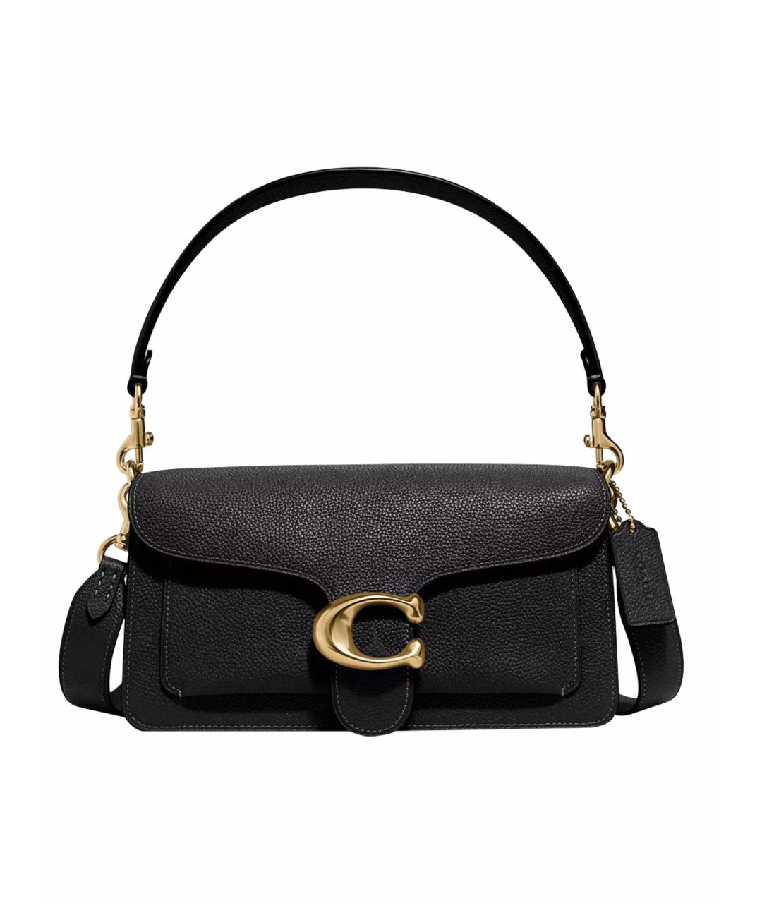 COACH Черная кожаная сумка через плечо, фото 1