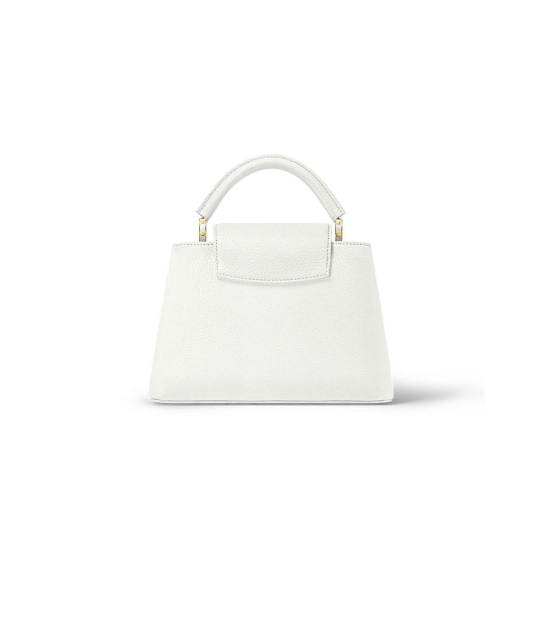 LOUIS VUITTON Белая кожаная сумка через плечо, фото 3