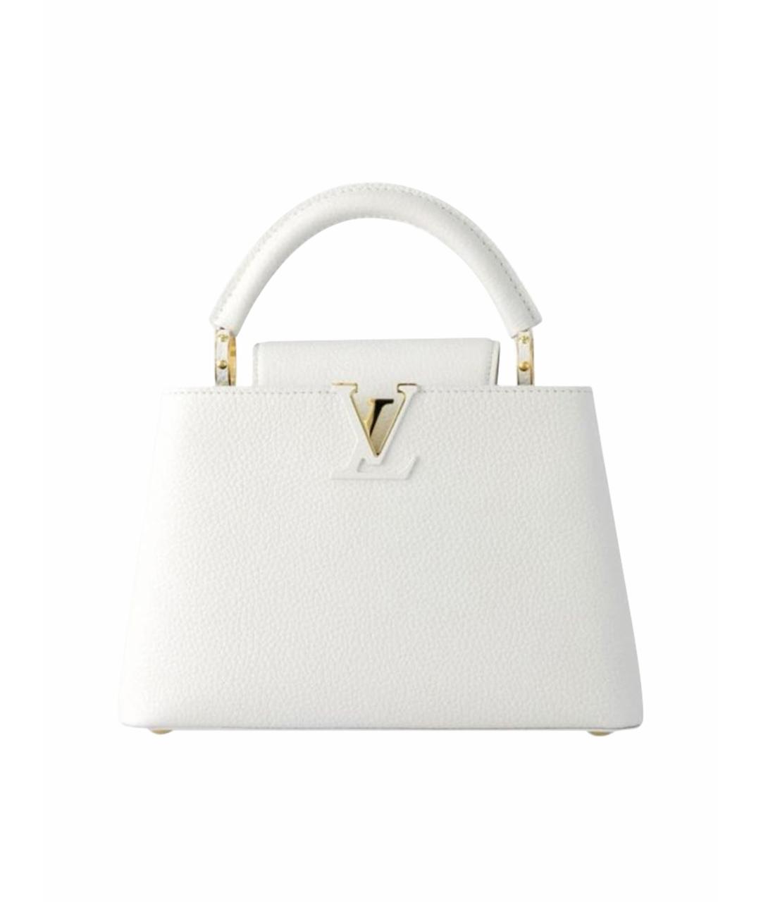 LOUIS VUITTON Белая кожаная сумка через плечо, фото 1