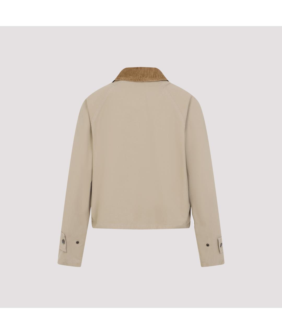BURBERRY Бежевая хлопковая куртка, фото 4