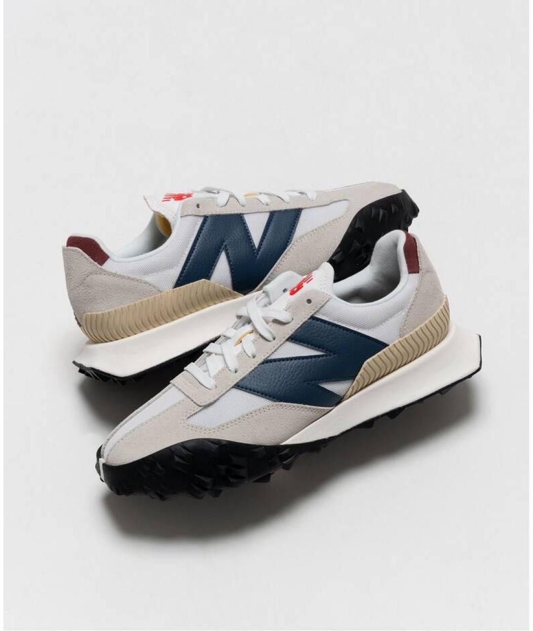 NEW BALANCE Белые замшевые низкие кроссовки / кеды, фото 5