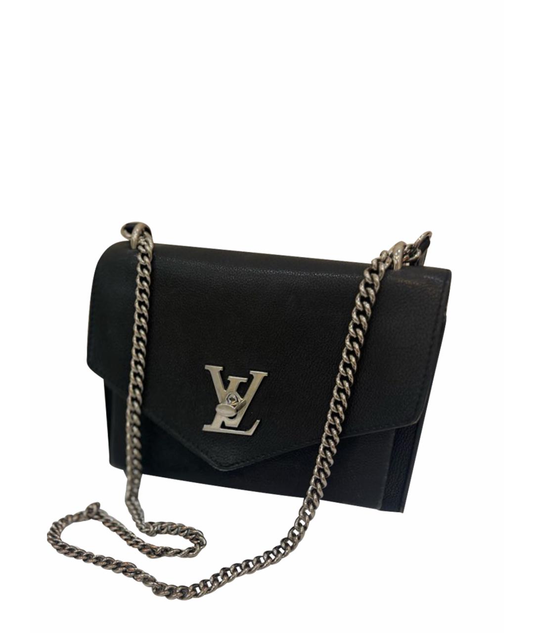 LOUIS VUITTON Черная кожаная сумка через плечо, фото 1