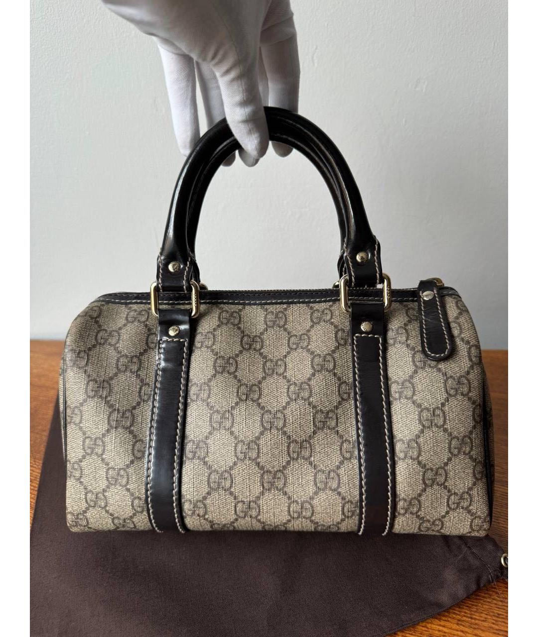 GUCCI Серая сумка с короткими ручками, фото 3