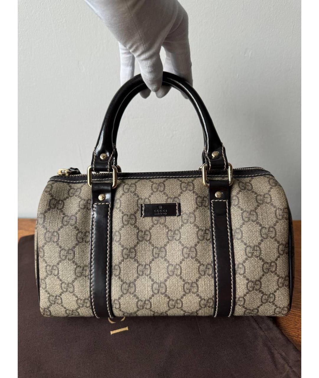GUCCI Серая сумка с короткими ручками, фото 5