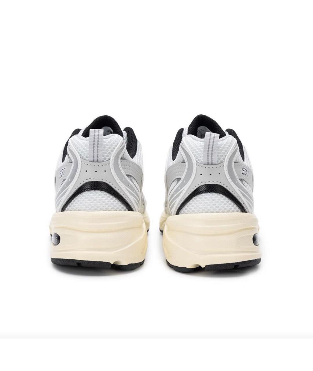 NEW BALANCE Серебряные текстильные низкие кроссовки / кеды, фото 4