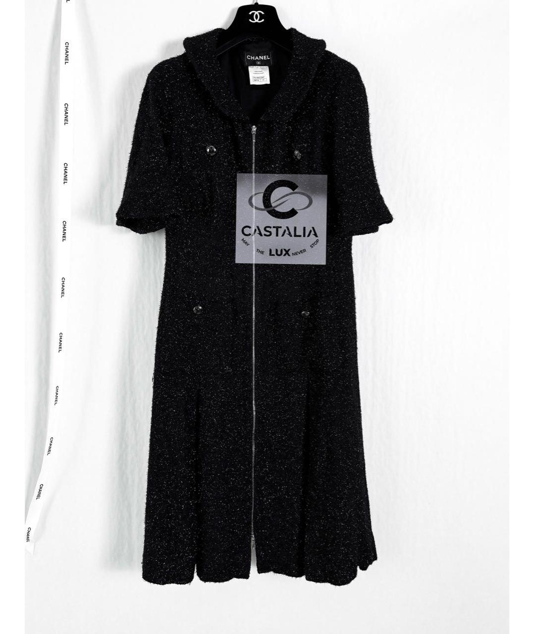 CHANEL Черное твидовое платье, фото 5