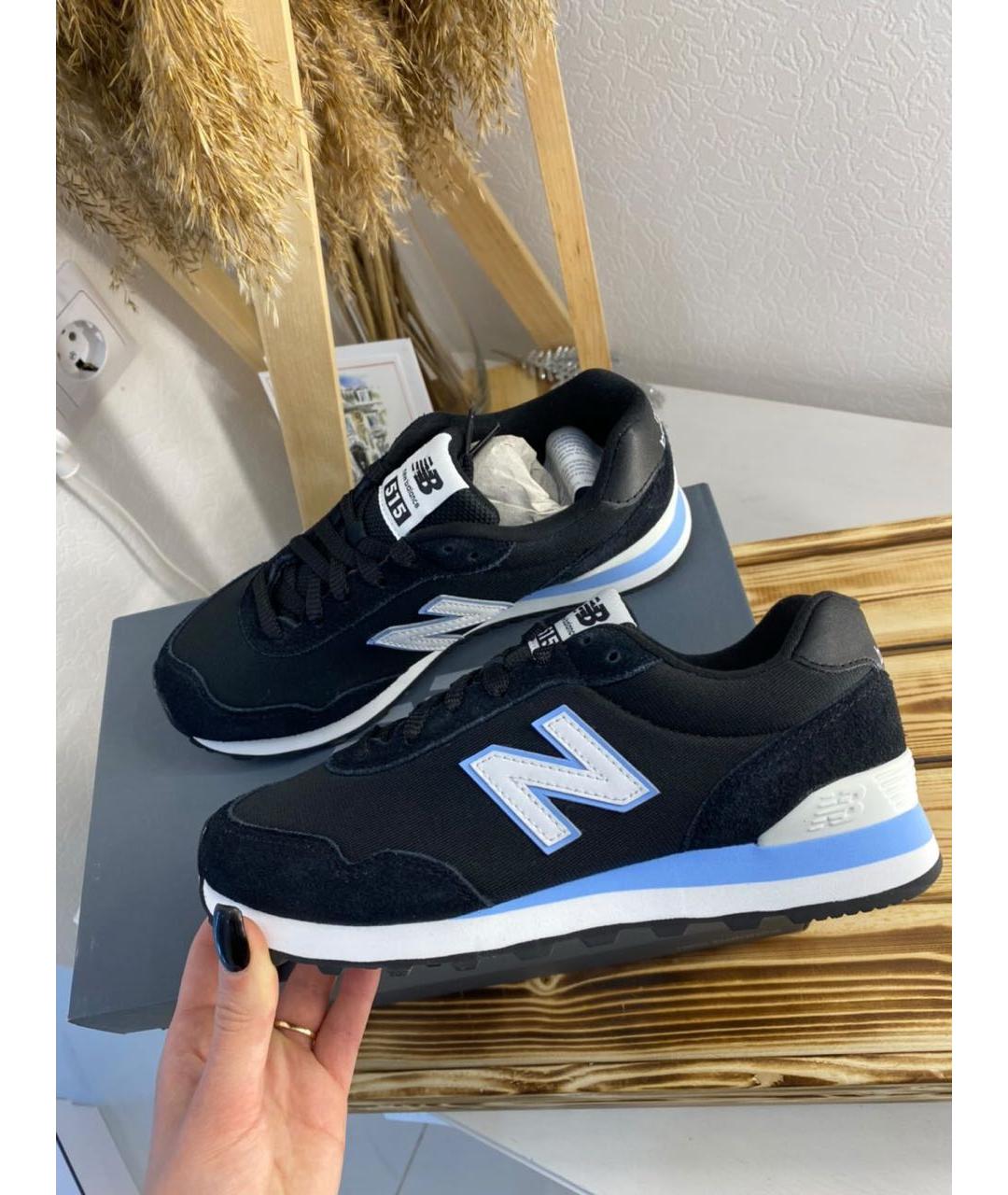 NEW BALANCE Черные нубуковые кроссовки, фото 2