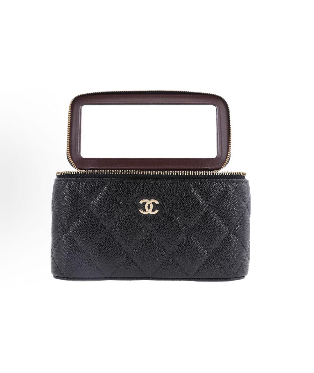 CHANEL Черная кожаная сумка через плечо, фото 4