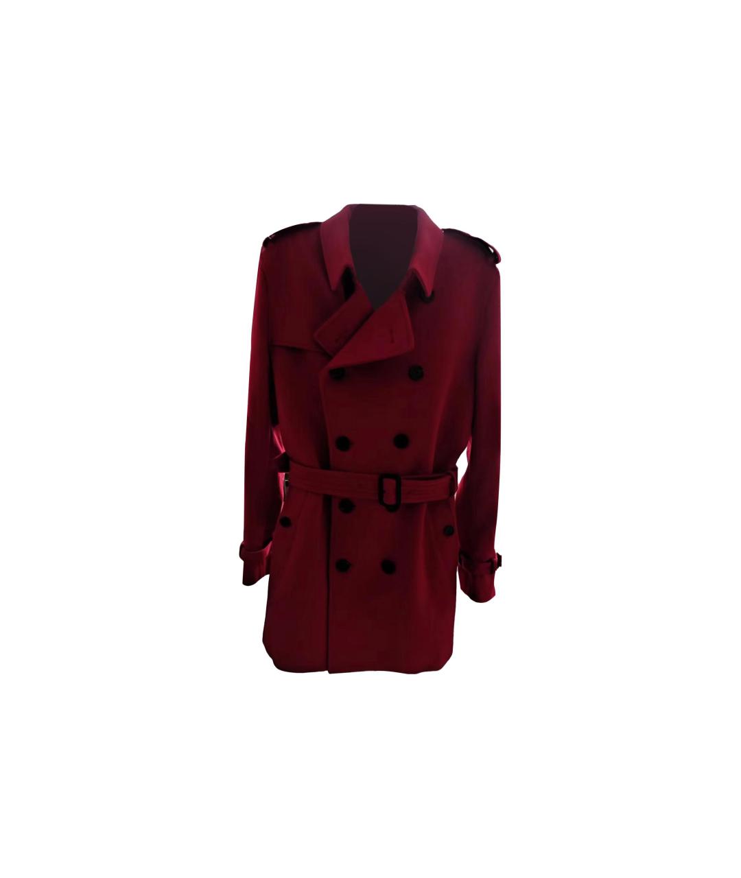 BURBERRY Красный тренч / плащ, фото 7