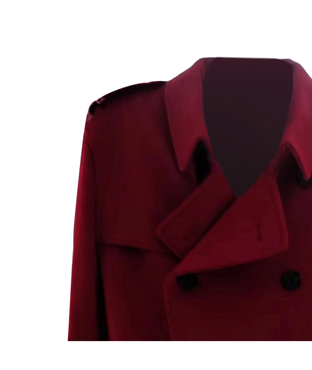 BURBERRY Красный тренч / плащ, фото 3