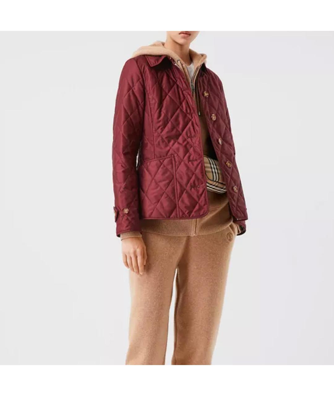 BURBERRY Бордовая куртка, фото 5