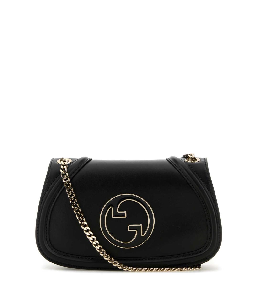 GUCCI Черная кожаная сумка через плечо, фото 1