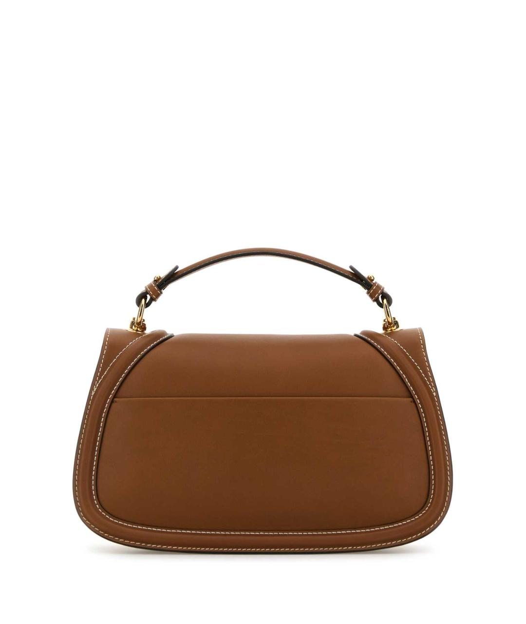 GUCCI Коричневая кожаная сумка через плечо, фото 3