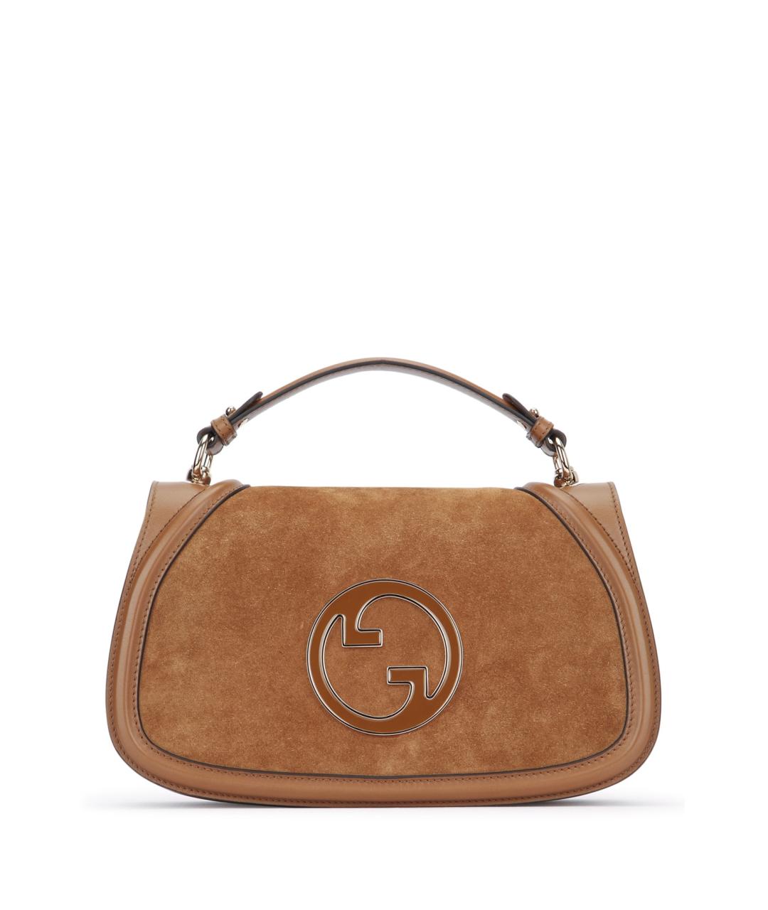 GUCCI Коричневая кожаная сумка через плечо, фото 1