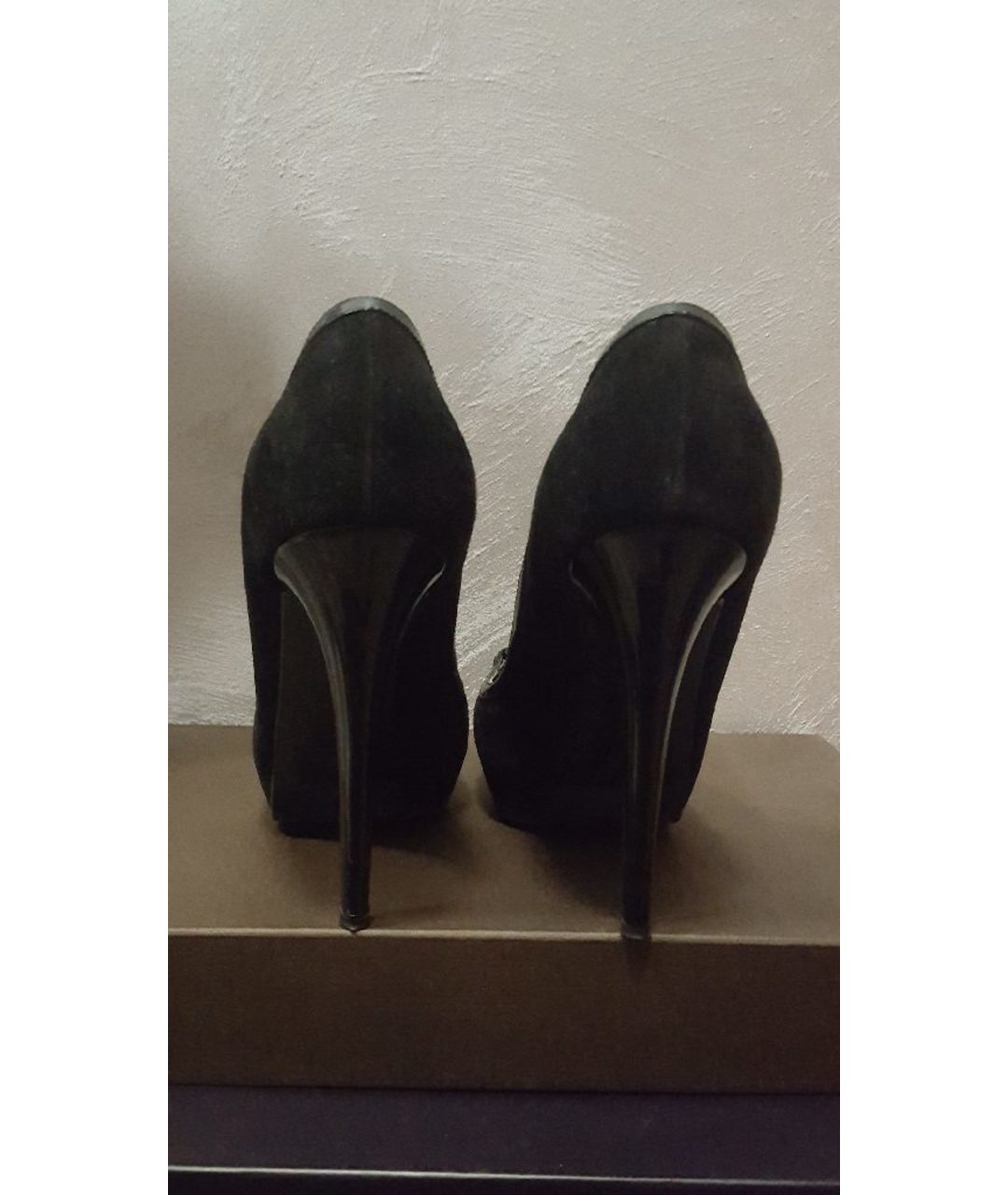 NANDO MUZI Черные замшевые туфли, фото 4