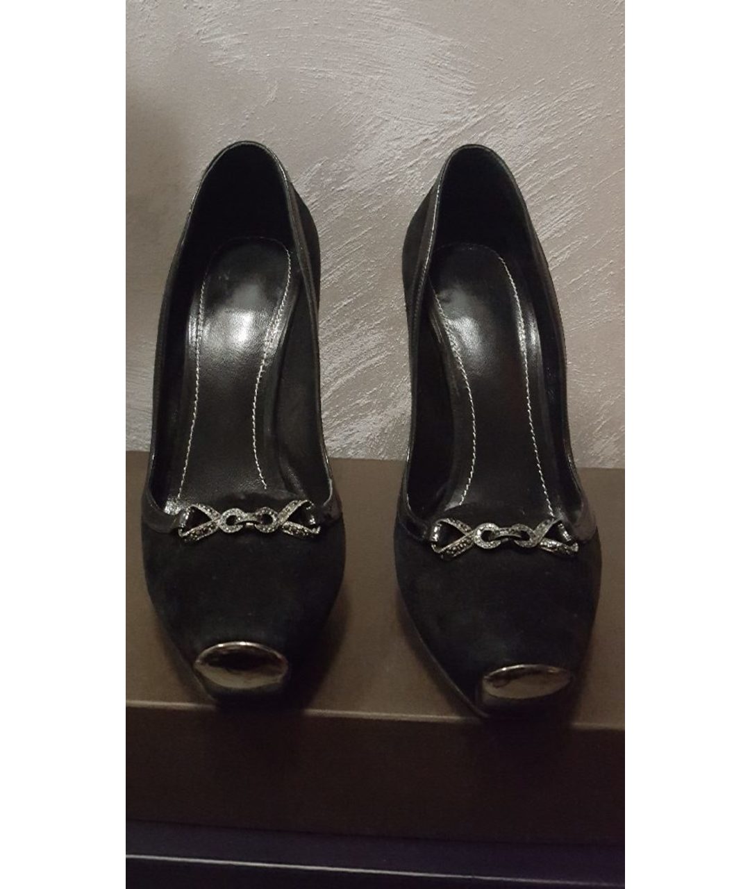 NANDO MUZI Черные замшевые туфли, фото 2