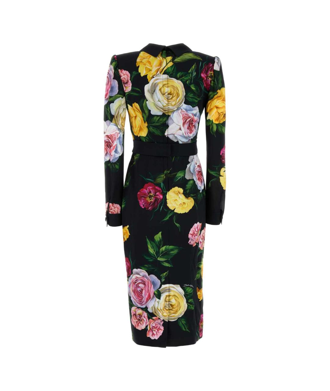 DOLCE&GABBANA Мульти вискозное коктейльное платье, фото 2