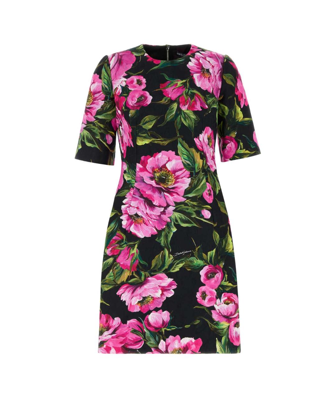 DOLCE&GABBANA Мульти хлопковое коктейльное платье, фото 1
