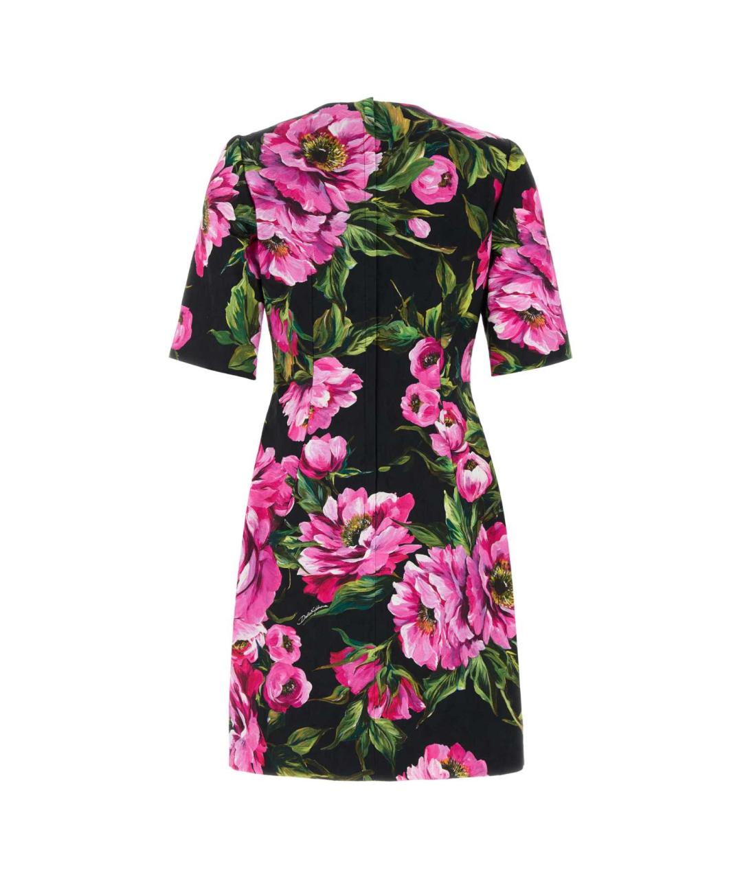 DOLCE&GABBANA Мульти хлопковое коктейльное платье, фото 2