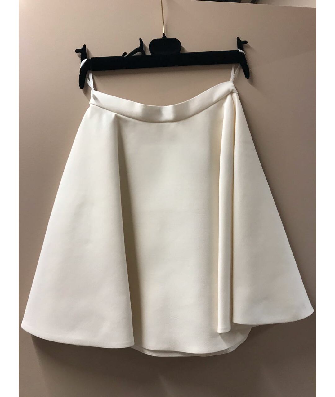 VALENTINO Белая шерстяная юбка мини, фото 2