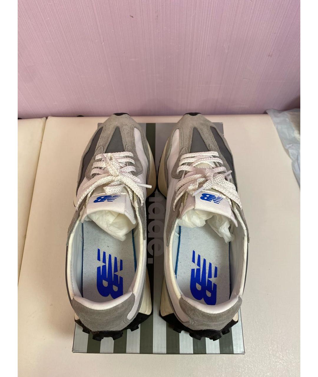 NEW BALANCE Белые замшевые низкие кроссовки / кеды, фото 3