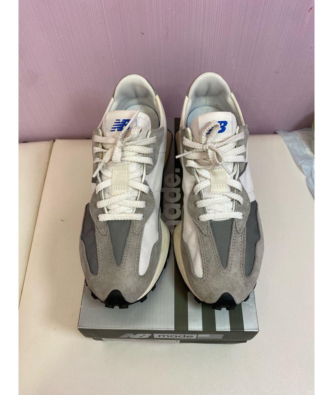 NEW BALANCE Белые замшевые низкие кроссовки / кеды, фото 2