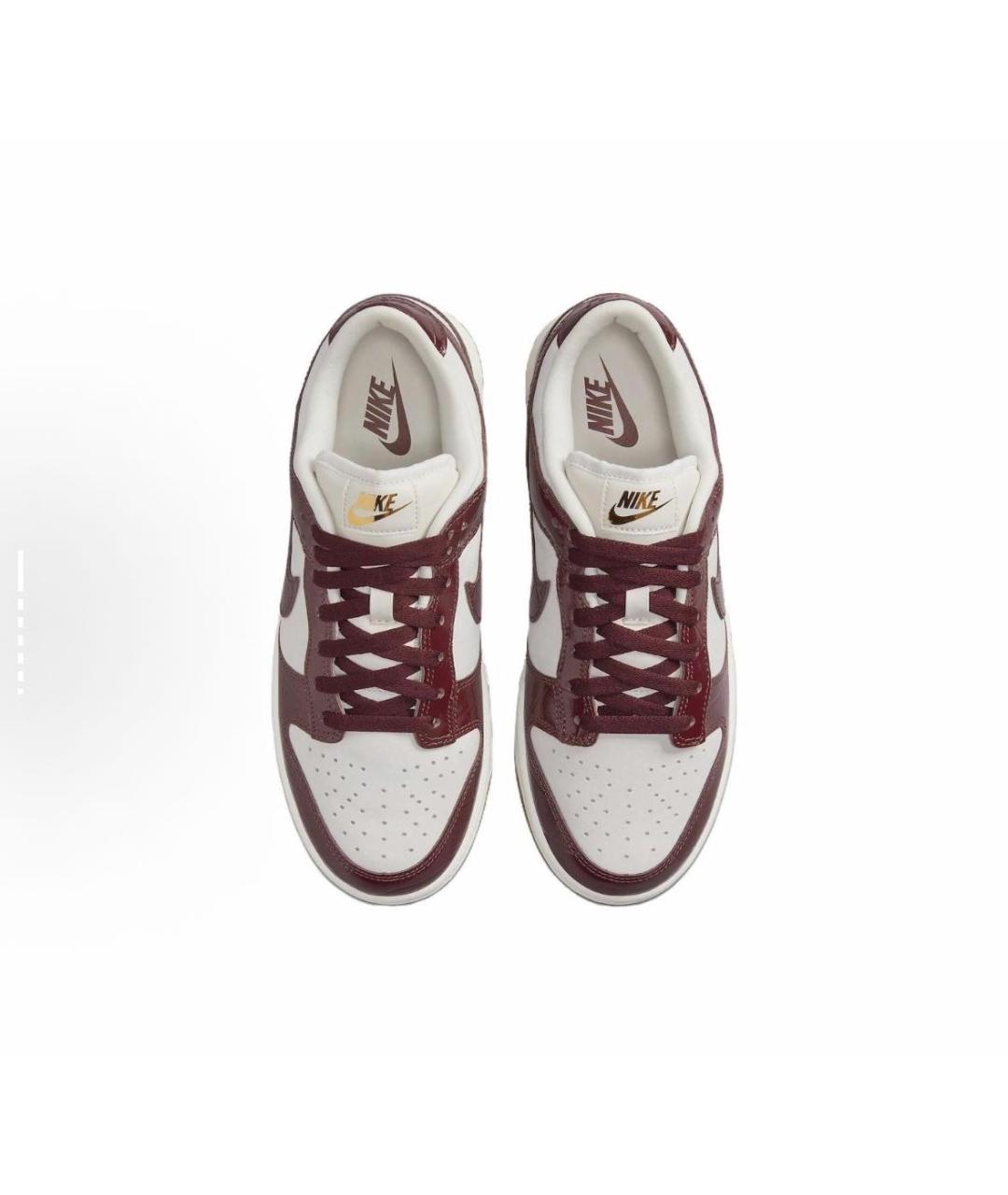 NIKE Бордовые кожаные кроссовки, фото 4