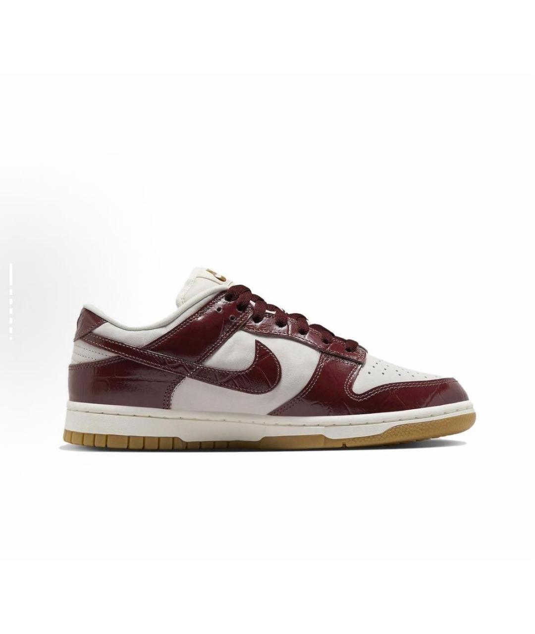 NIKE Бордовые кожаные кроссовки, фото 2