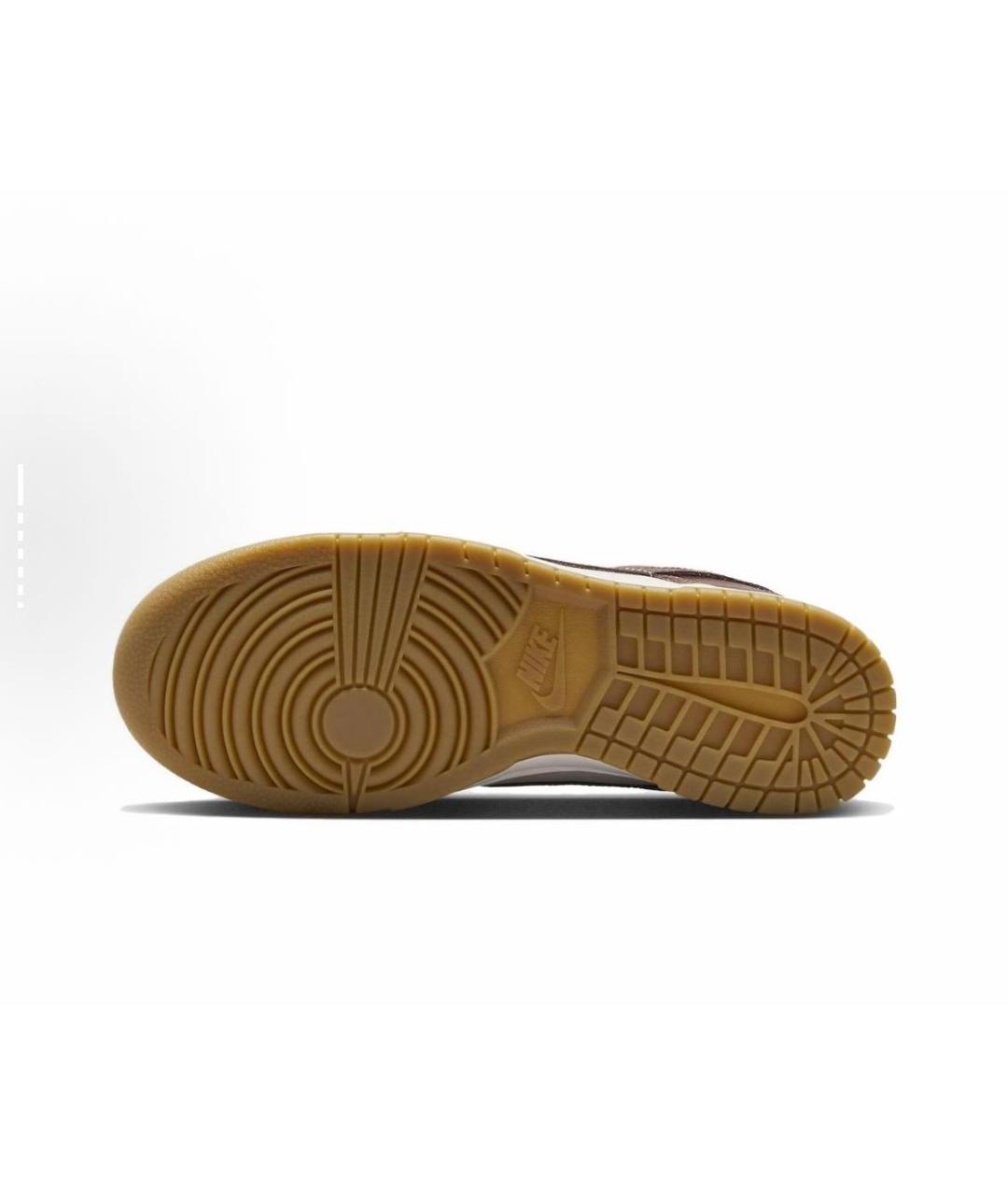 NIKE Бордовые кожаные кроссовки, фото 6