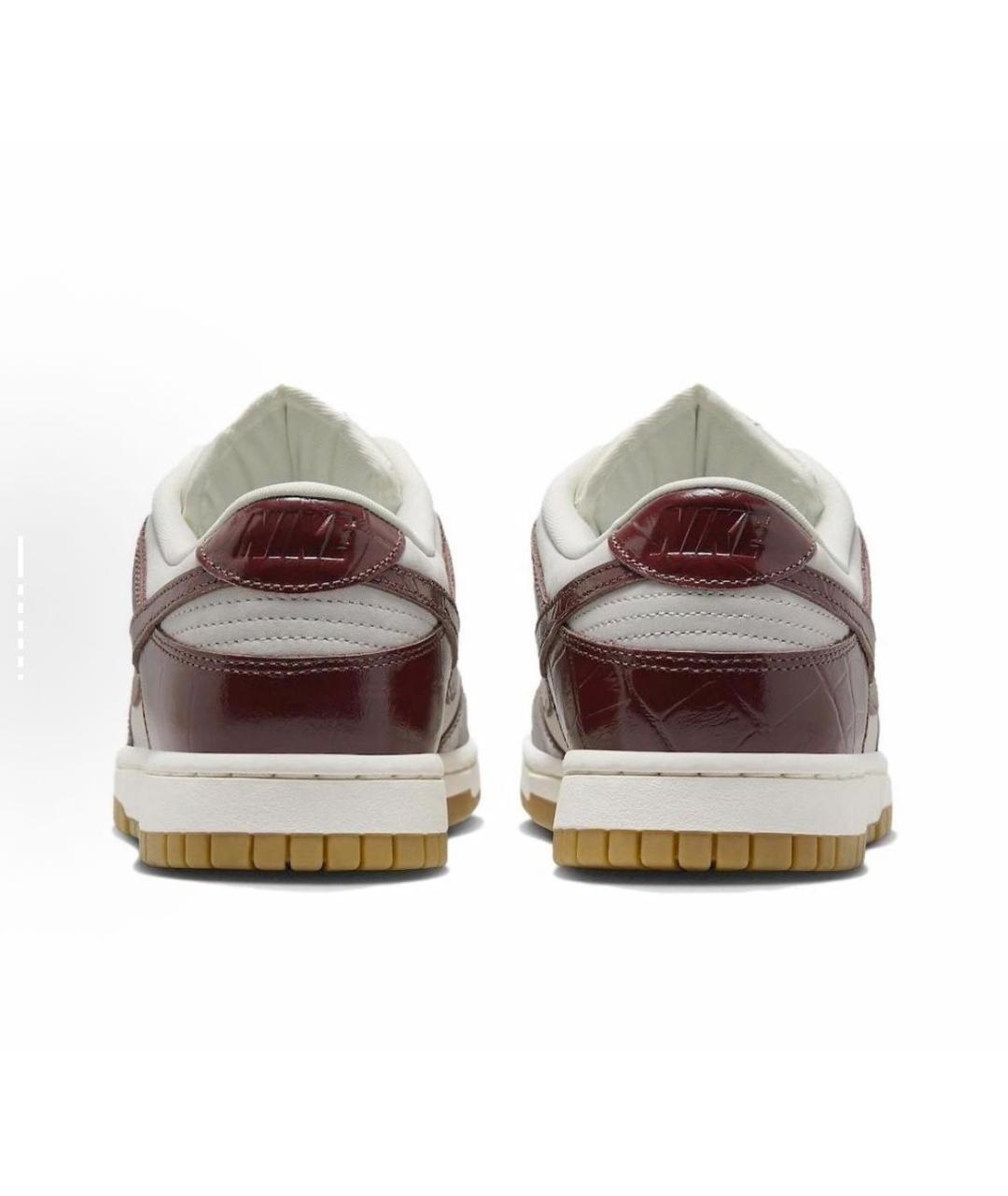 NIKE Бордовые кожаные кроссовки, фото 5