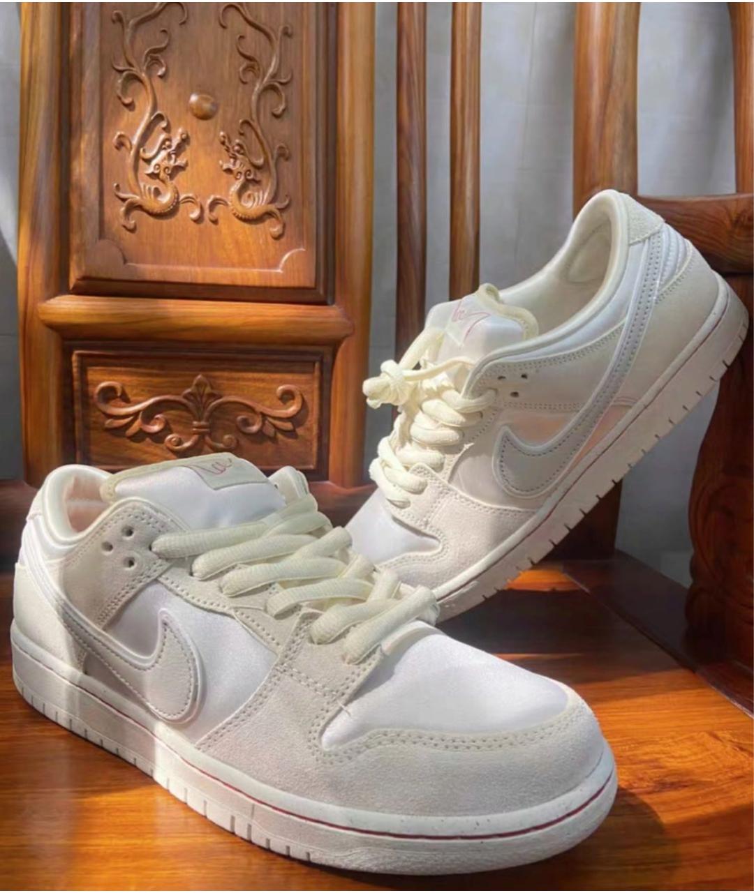 NIKE Бежевые текстильные кроссовки, фото 2