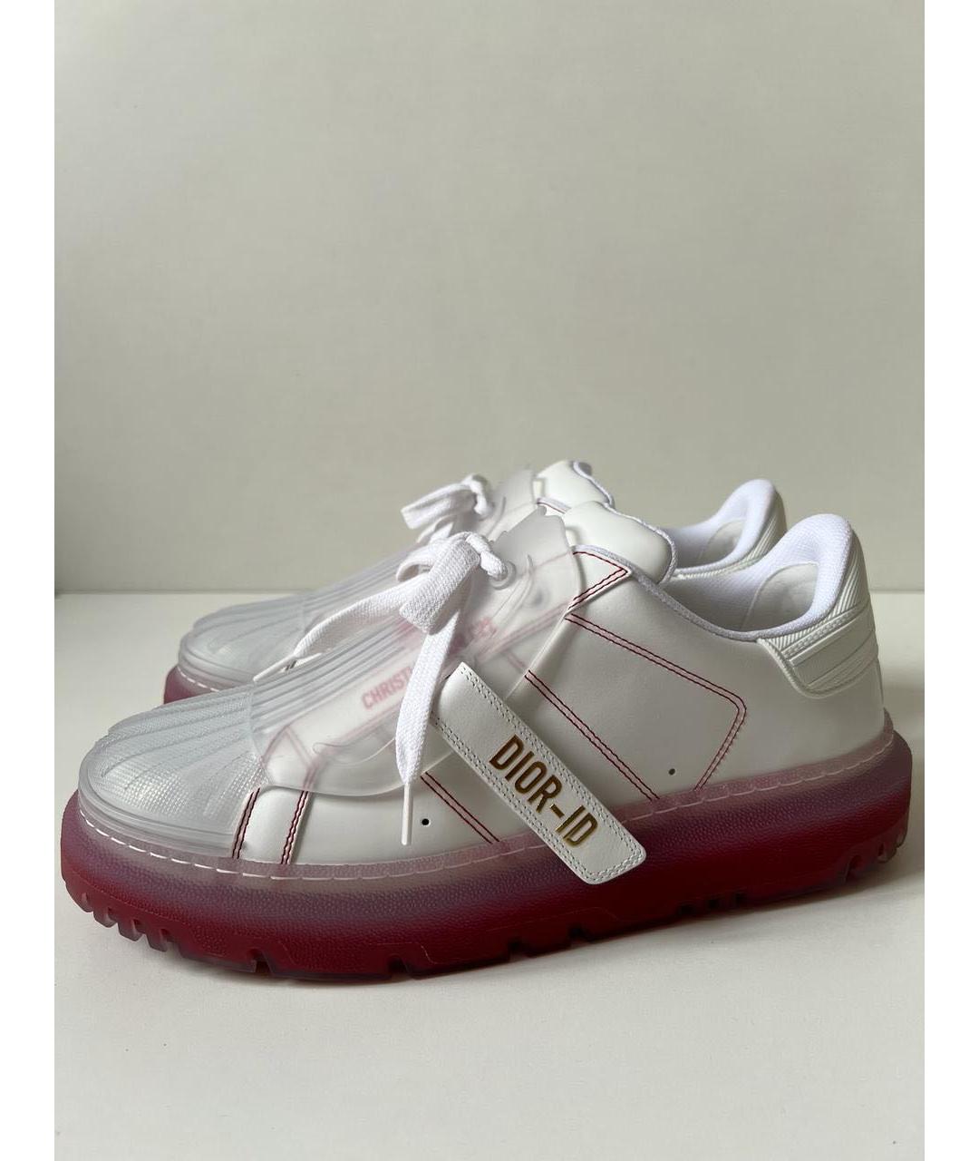 CHRISTIAN DIOR Белые кожаные кроссовки, фото 5