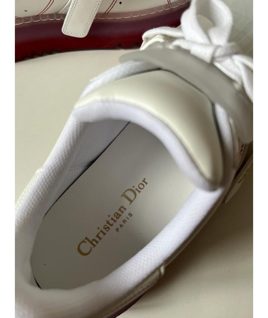 CHRISTIAN DIOR Белые кожаные кроссовки, фото 3