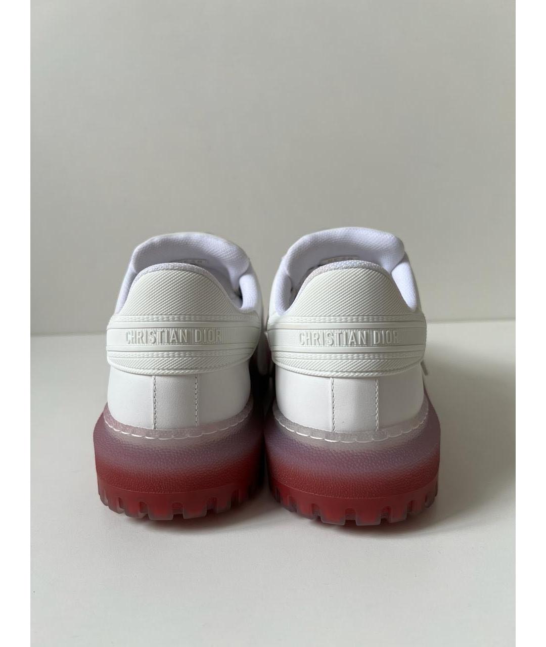CHRISTIAN DIOR Белые кожаные кроссовки, фото 4
