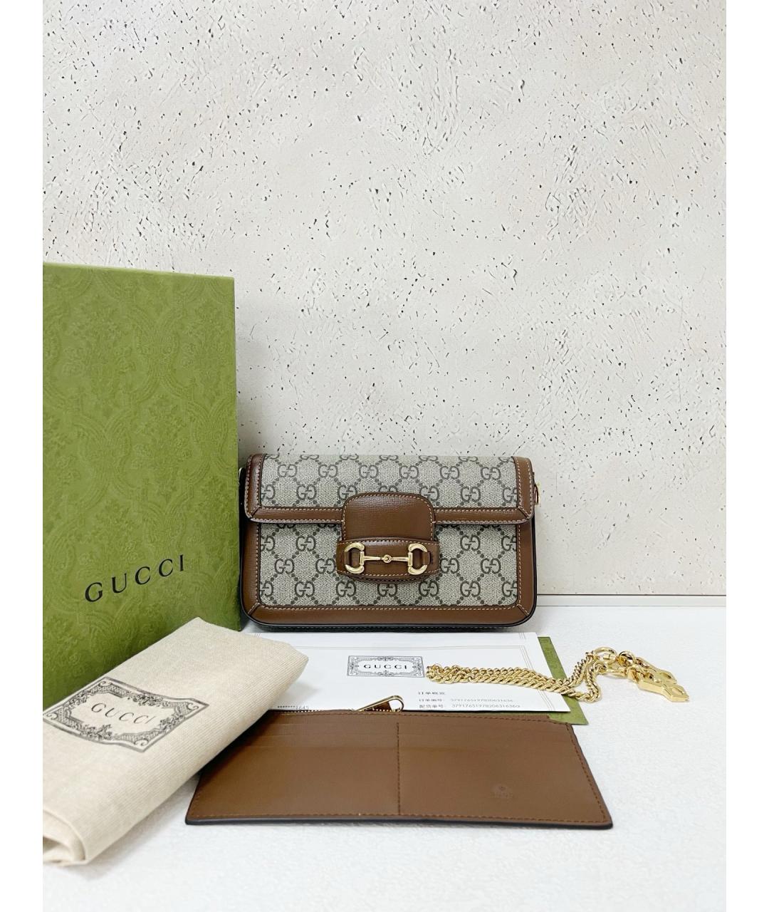 GUCCI Коричневая сумка через плечо, фото 2