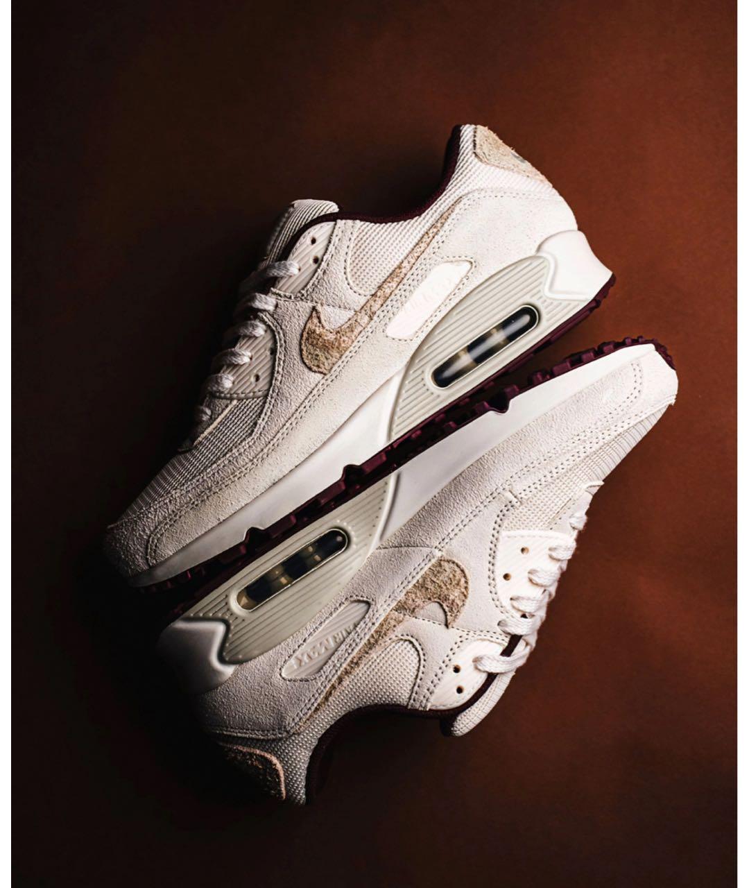 NIKE Бежевые замшевые низкие кроссовки / кеды, фото 7