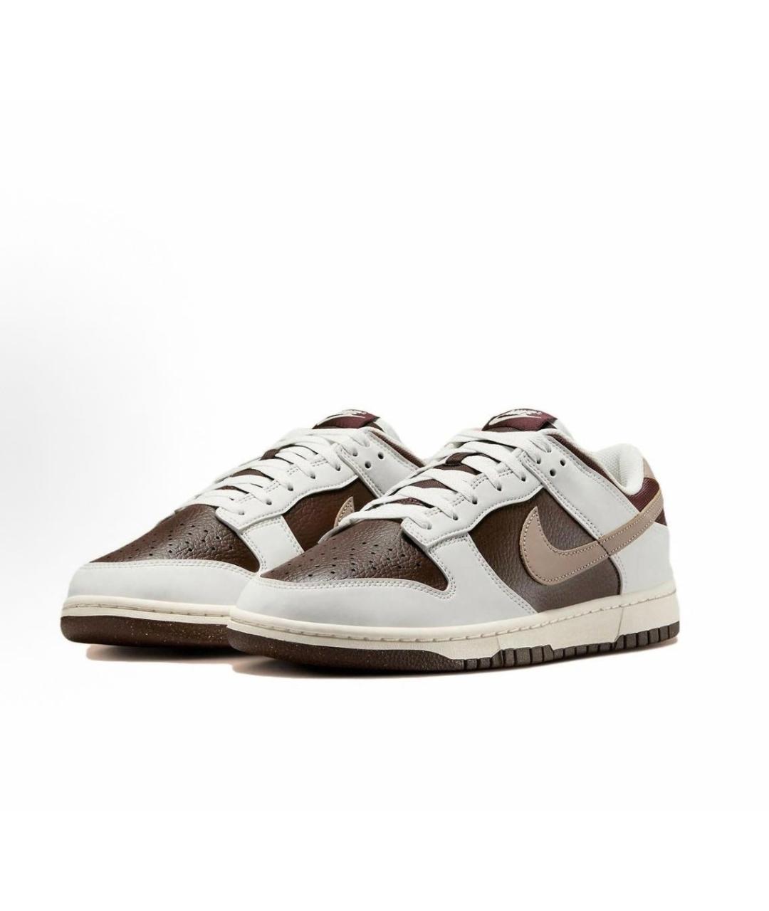 NIKE Коричневые кожаные кроссовки, фото 2