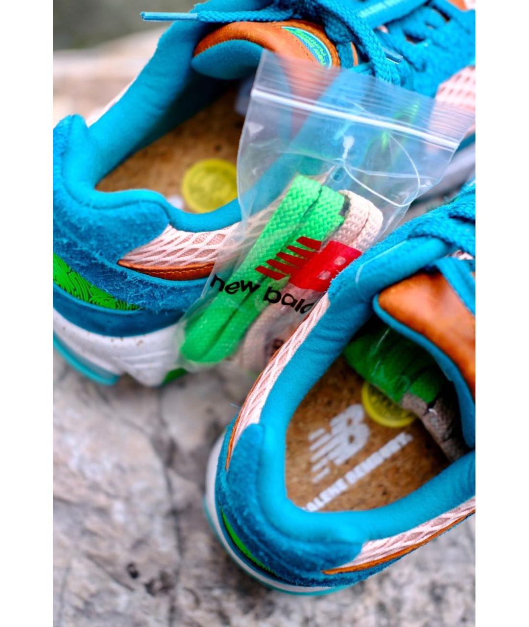 NEW BALANCE Зеленые замшевые низкие кроссовки / кеды, фото 5