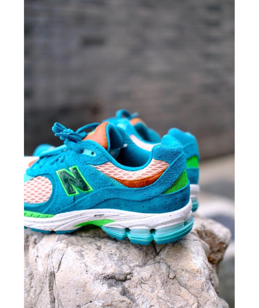 NEW BALANCE Зеленые замшевые низкие кроссовки / кеды, фото 5