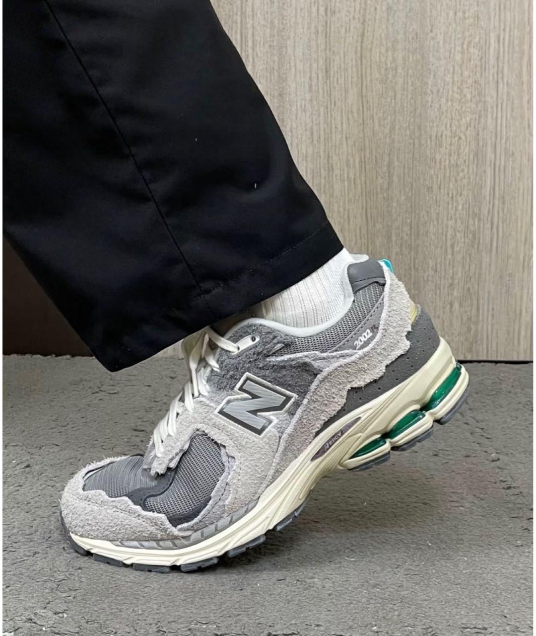 NEW BALANCE Серые замшевые низкие кроссовки / кеды, фото 6
