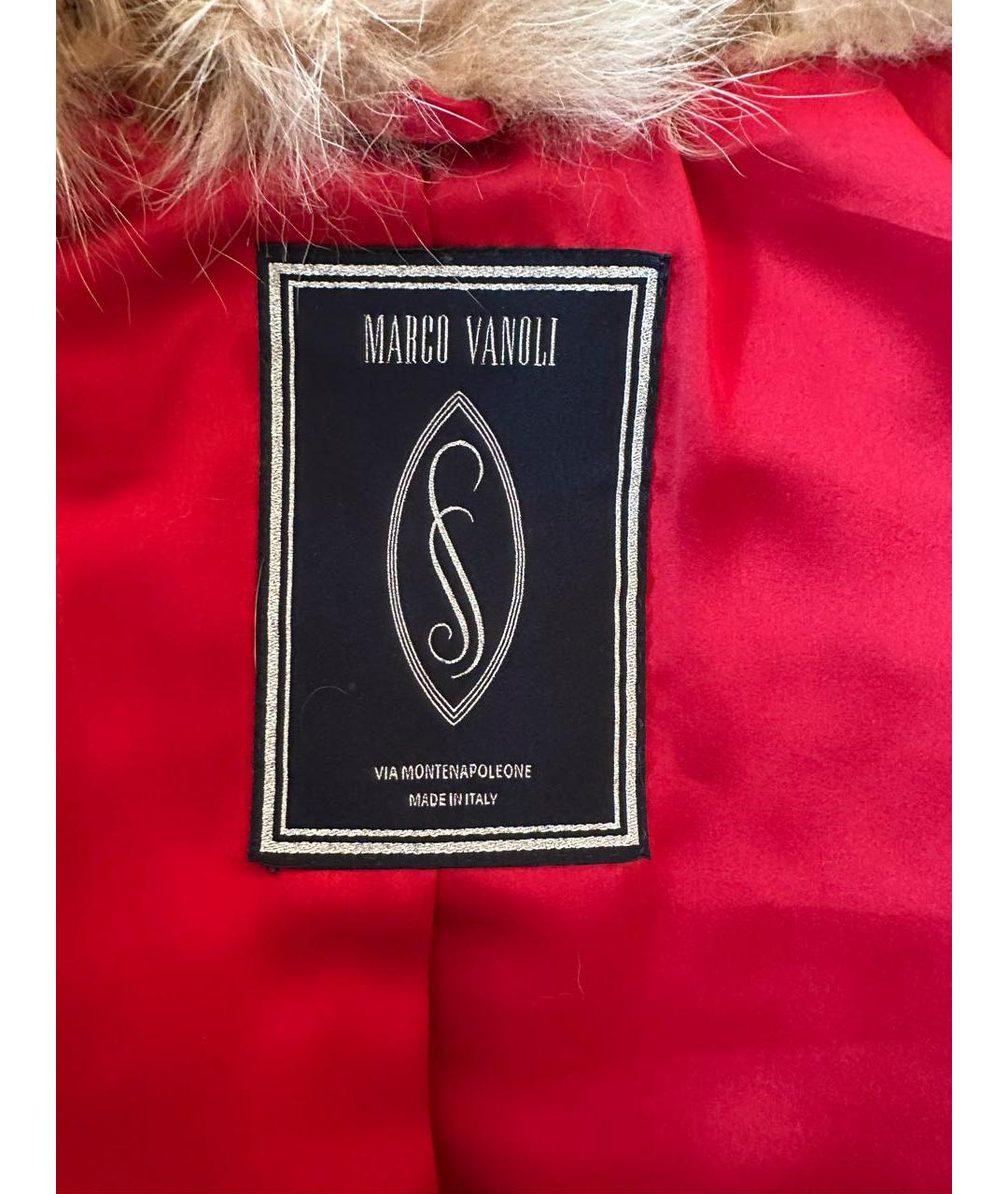 MARCO VANOLI Бежевая меховая шуба, фото 3