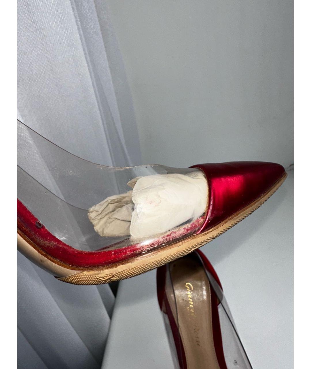 GIANVITO ROSSI Красные замшевые туфли, фото 7