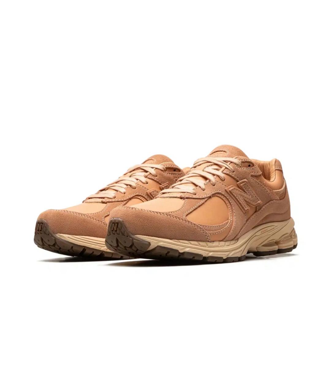 NEW BALANCE Коралловые кожаные низкие кроссовки / кеды, фото 3