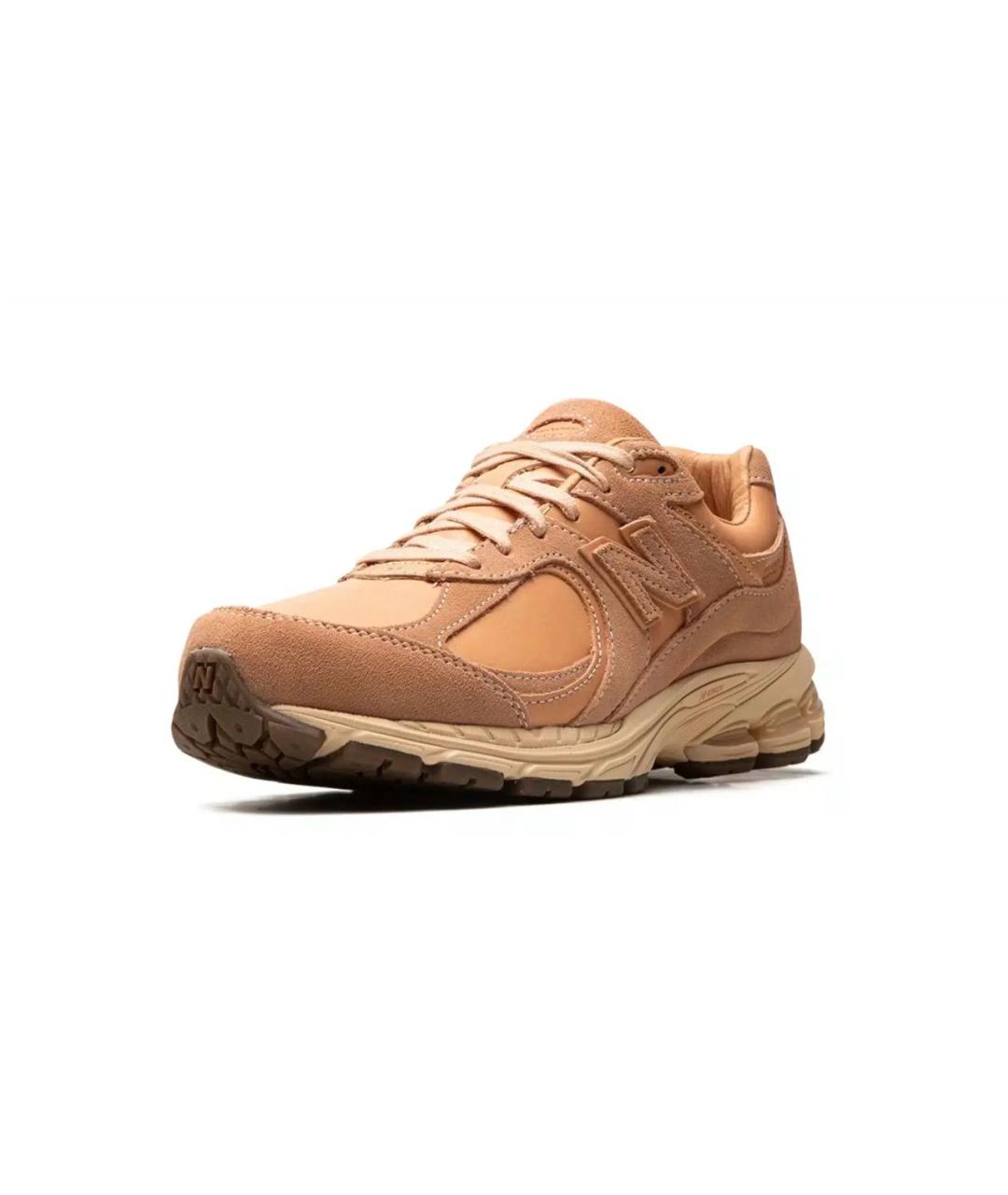 NEW BALANCE Коралловые кожаные низкие кроссовки / кеды, фото 2