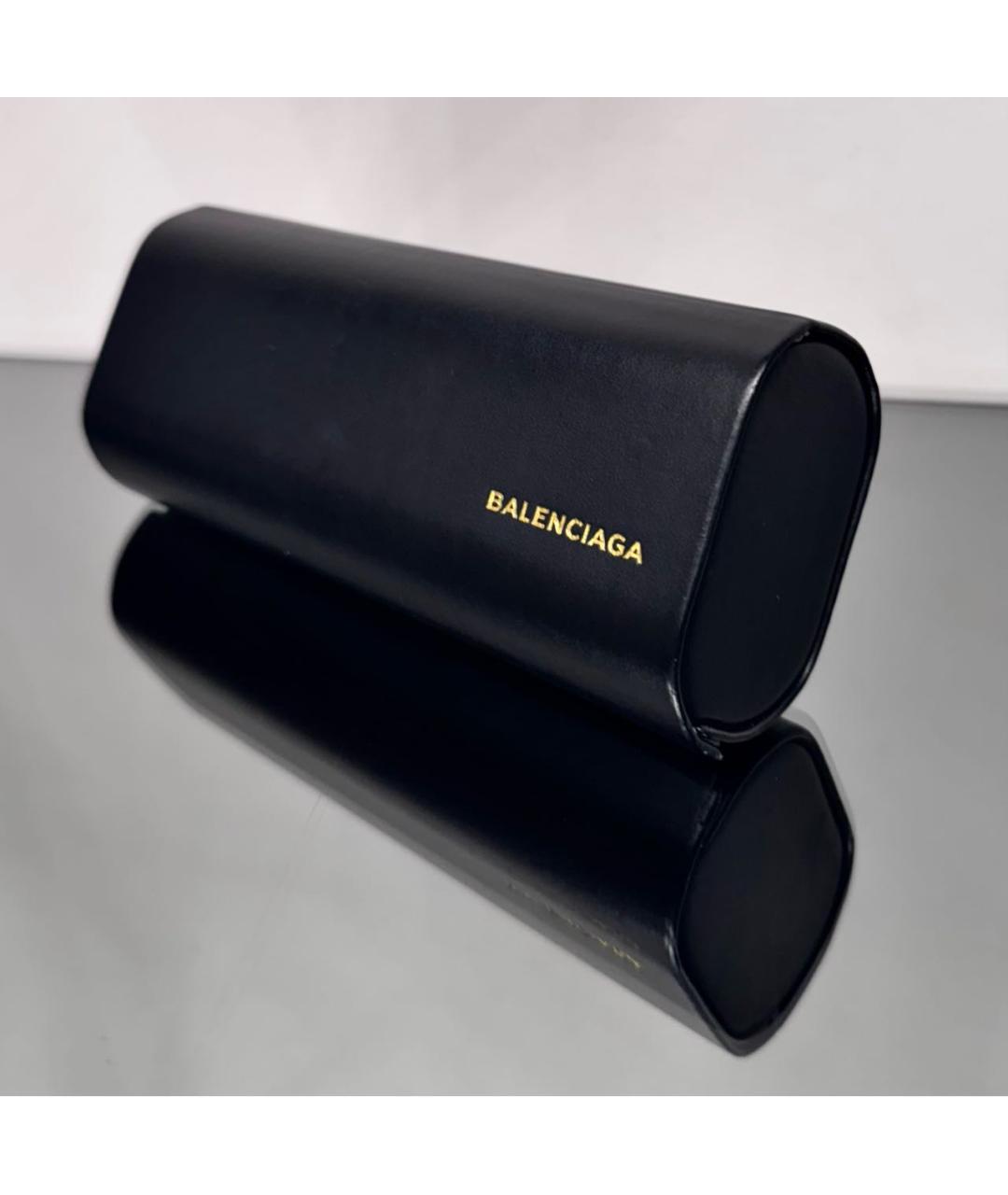 BALENCIAGA Черные пластиковые солнцезащитные очки, фото 4