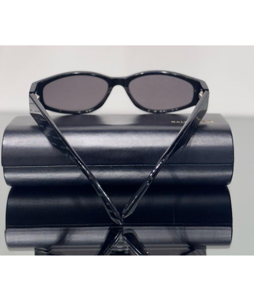 BALENCIAGA Черные пластиковые солнцезащитные очки, фото 7